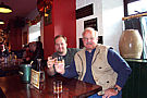 dad and i enjoying some irish whiskey at the jameson distillery